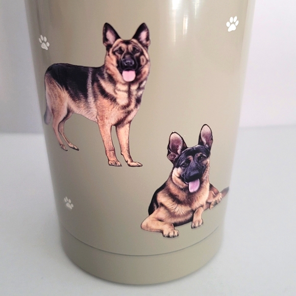 E&S Imports 7" German Shepherd Serengeti Tumbler Hot or Cold Beverages Tumblers - Picture 11 of 12